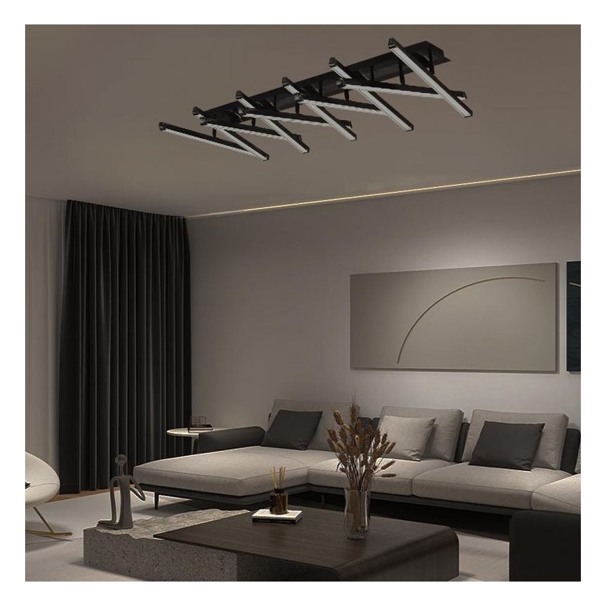 LED Prigušivi nadgradni luster LED/125W/230V 3000-6500K + Daljinski upravljač