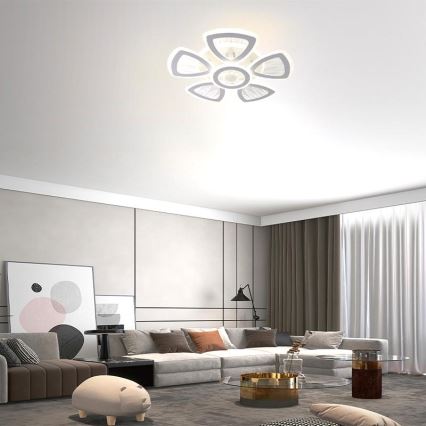 LED Prigušivi nadgradni luster LED/145W/230V 3000-6500K + Daljinski upravljač