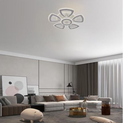 LED Prigušivi nadgradni luster LED/145W/230V 3000-6500K + Daljinski upravljač