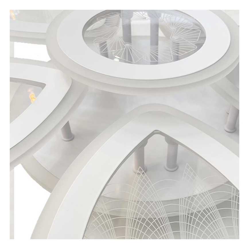 LED Prigušivi nadgradni luster LED/145W/230V 3000-6500K + Daljinski upravljač