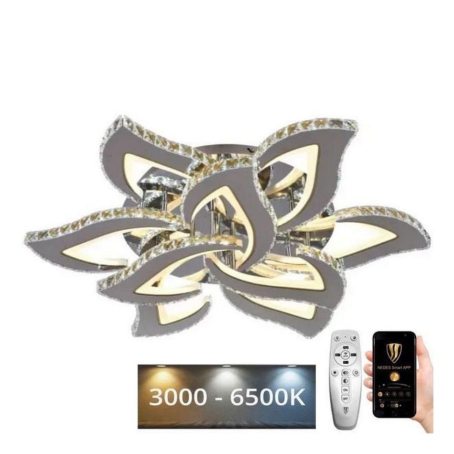 LED Prigušivi nadgradni luster LED/180W/230V 3000-6500K + Daljinski upravljač