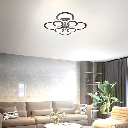 LED Prigušivi nadgradni luster LED/200W/230V 3000-6500K + Daljinski upravljač
