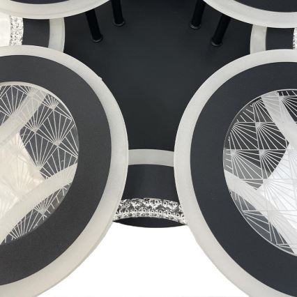 LED Prigušivi nadgradni luster LED/200W/230V 3000-6500K + Daljinski upravljač