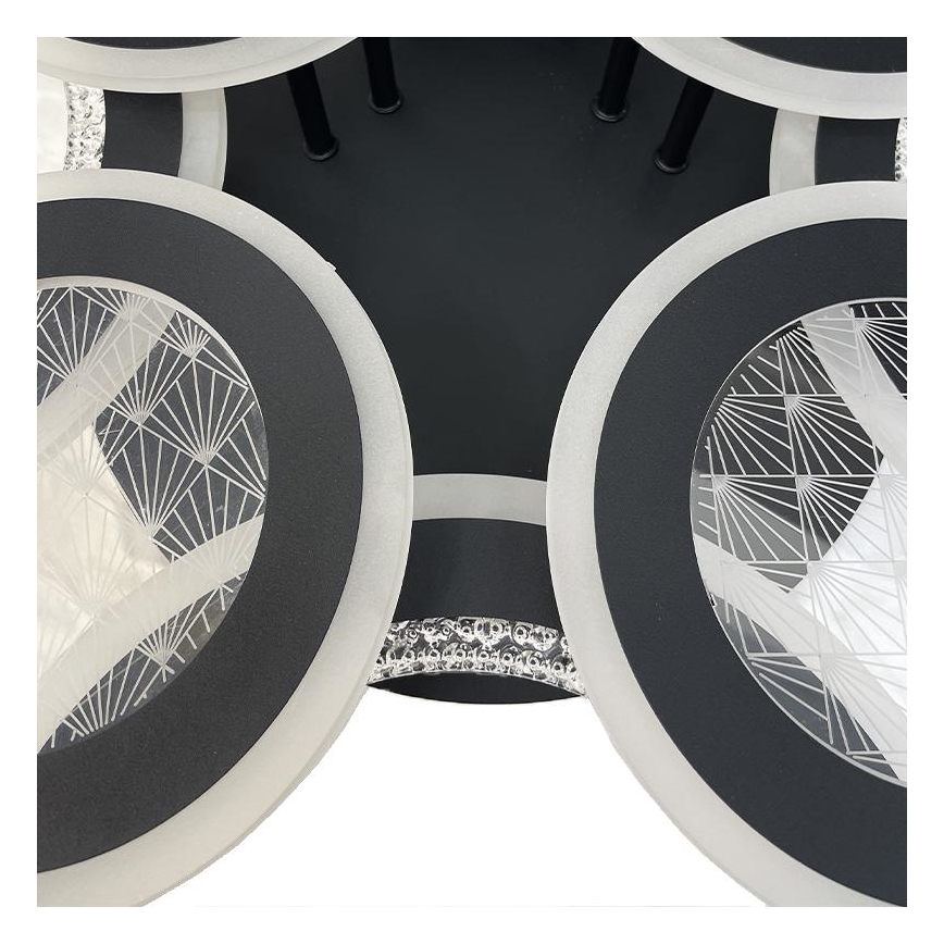 LED Prigušivi nadgradni luster LED/200W/230V 3000-6500K + Daljinski upravljač