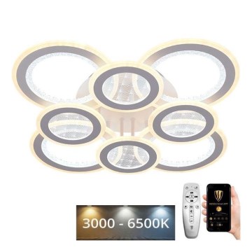 LED Prigušivi nadgradni luster LED/200W/230V 3000-6500K + Daljinski upravljač