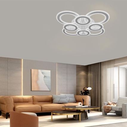 LED Prigušivi nadgradni luster LED/200W/230V 3000-6500K + Daljinski upravljač