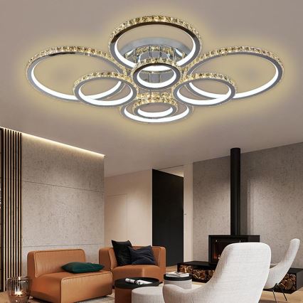 LED Prigušivi nadgradni luster LED/315W/230V 3000-6500K + daljinski upravljač