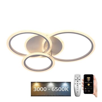 LED Prigušivi nadgradni luster LED/40W/230V 3000-6500K bela + Daljinski upravljač