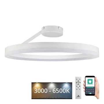 LED Prigušivi nadgradni luster LED/40W/230V 3000-6500K bela + Daljinski upravljač