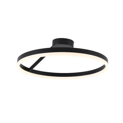 LED Prigušivi nadgradni luster LED/40W/230V 3000-6500K crno + Daljinski upravljač