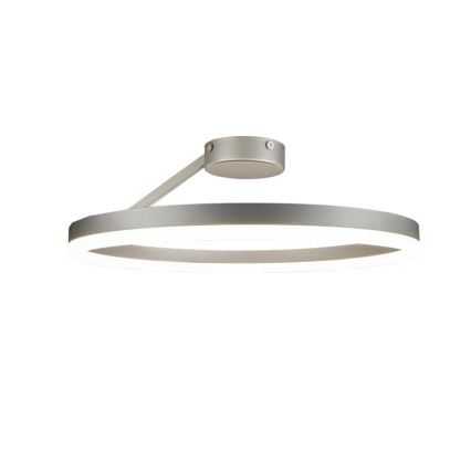 LED Prigušivi nadgradni luster LED/40W/230V 3000-6500K mat krom + Daljinski upravljač