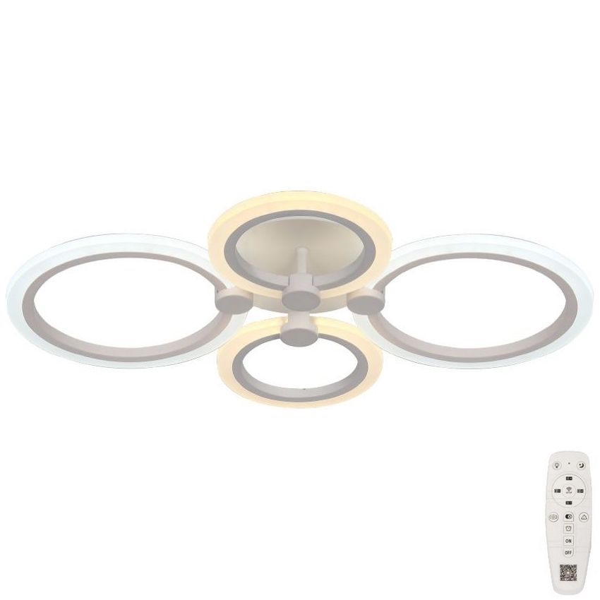 LED Prigušivi nadgradni luster LED/45W/230V 3000-6500K + Daljinski upravljač