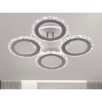 LED Prigušivi nadgradni luster LED/55W/230V 3000-6500K + Daljinski upravljač