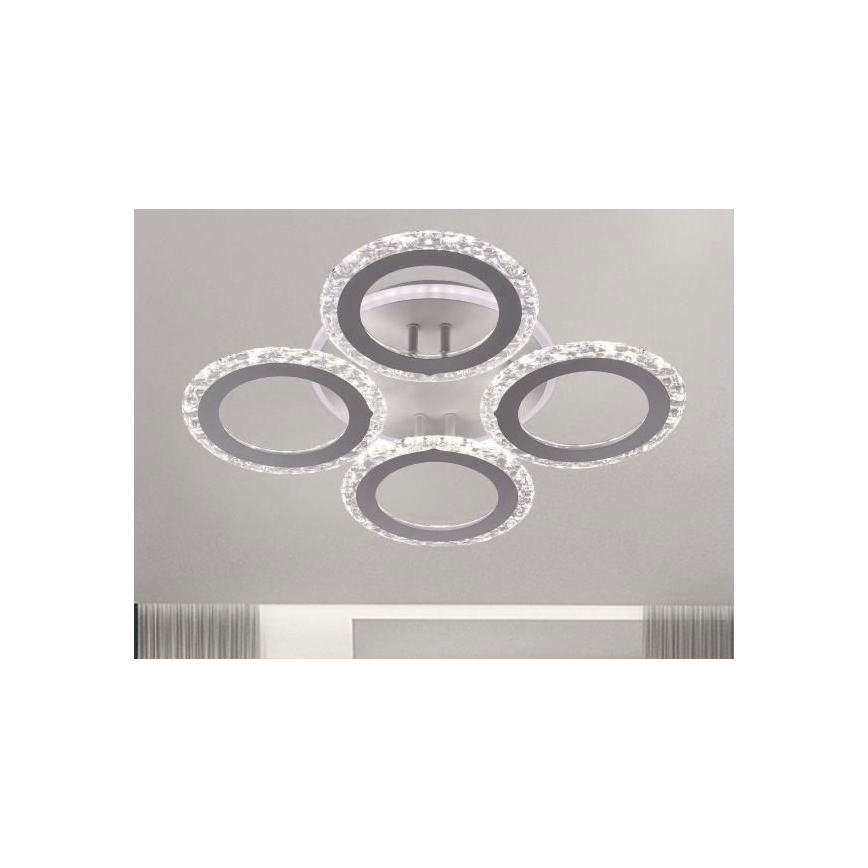 LED Prigušivi nadgradni luster LED/55W/230V 3000-6500K + Daljinski upravljač