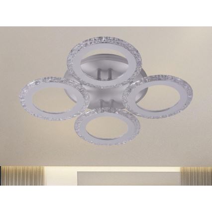 LED Prigušivi nadgradni luster LED/55W/230V 3000-6500K + Daljinski upravljač