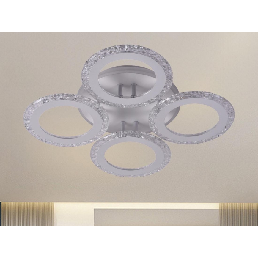 LED Prigušivi nadgradni luster LED/55W/230V 3000-6500K + Daljinski upravljač