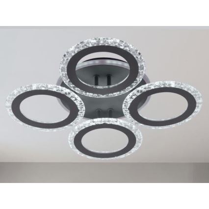 LED Prigušivi nadgradni luster LED/55W/230V 3000-6500K + Daljinski upravljač