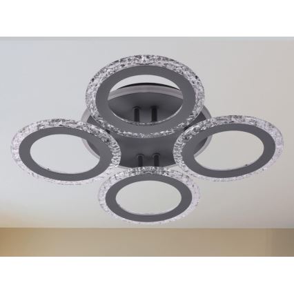 LED Prigušivi nadgradni luster LED/55W/230V 3000-6500K + Daljinski upravljač