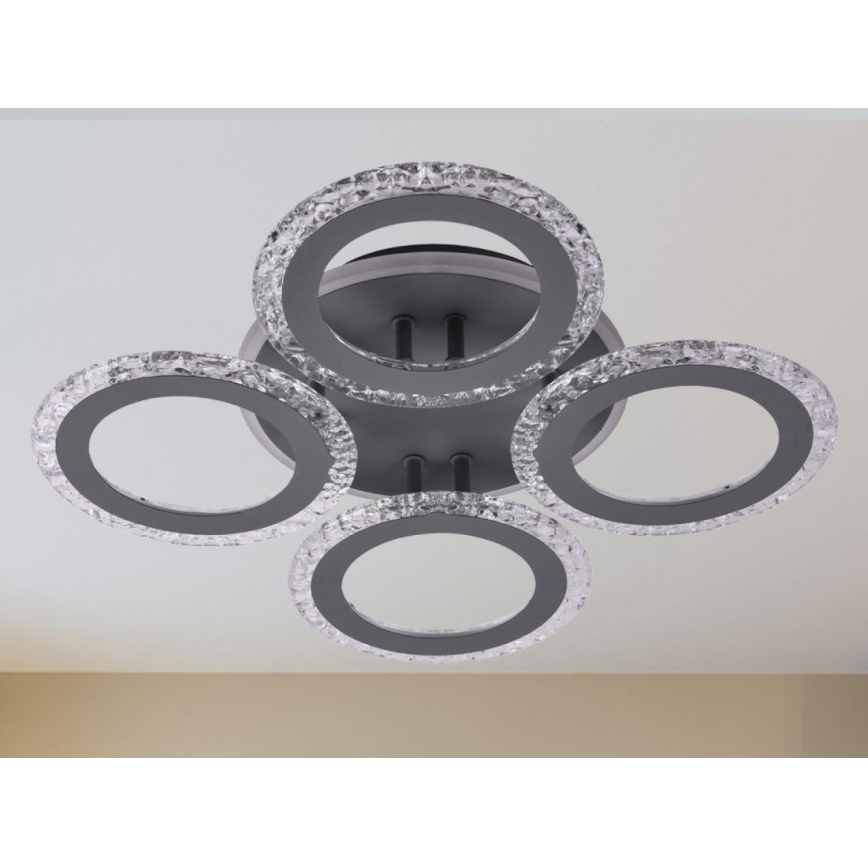 LED Prigušivi nadgradni luster LED/55W/230V 3000-6500K + Daljinski upravljač