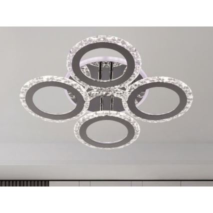 LED Prigušivi nadgradni luster LED/55W/230V 3000-6500K + Daljinski upravljač