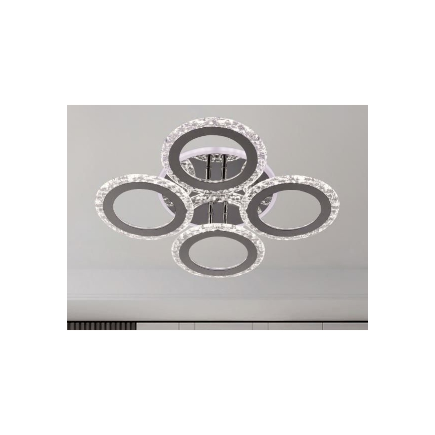 LED Prigušivi nadgradni luster LED/55W/230V 3000-6500K + Daljinski upravljač