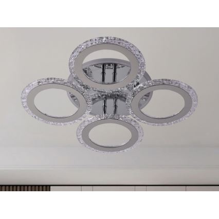 LED Prigušivi nadgradni luster LED/55W/230V 3000-6500K + Daljinski upravljač