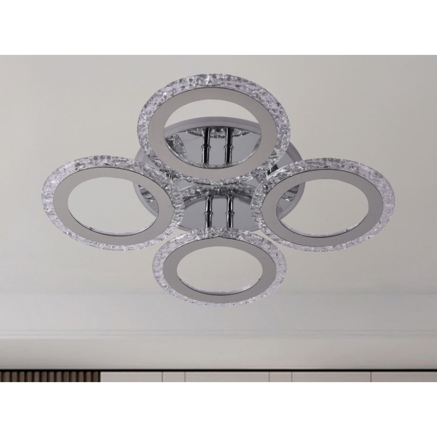 LED Prigušivi nadgradni luster LED/55W/230V 3000-6500K + Daljinski upravljač