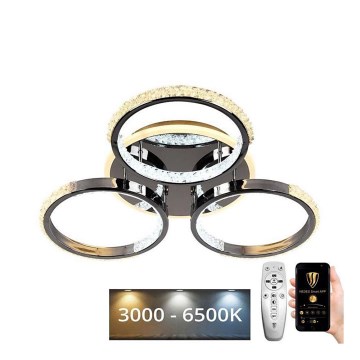 LED Prigušivi nadgradni luster LED/60W/230V 3000-6500K + Daljinski upravljač