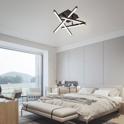 LED Prigušivi nadgradni luster LED/60W/230V 3000-6500K + Daljinski upravljač