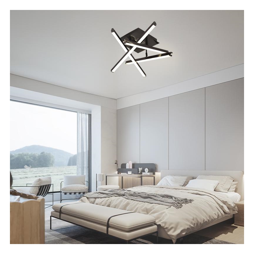 LED Prigušivi nadgradni luster LED/60W/230V 3000-6500K + Daljinski upravljač