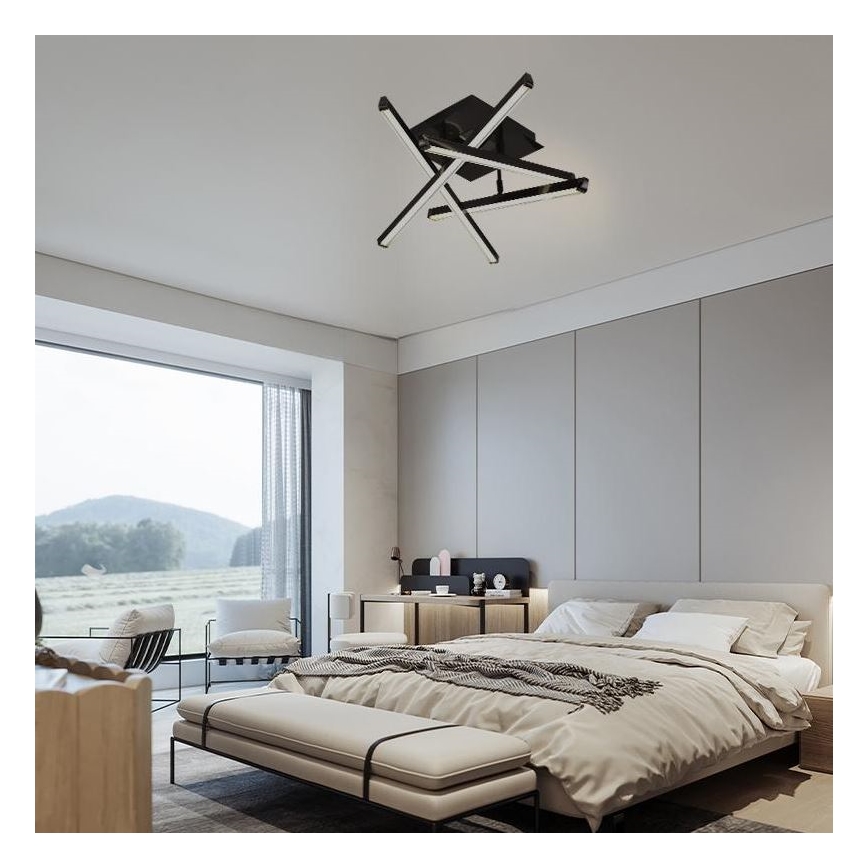 LED Prigušivi nadgradni luster LED/60W/230V 3000-6500K + Daljinski upravljač