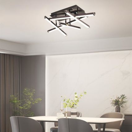 LED Prigušivi nadgradni luster LED/60W/230V 3000-6500K + Daljinski upravljač