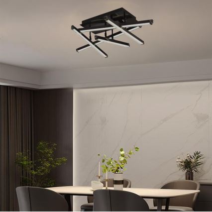 LED Prigušivi nadgradni luster LED/60W/230V 3000-6500K + Daljinski upravljač