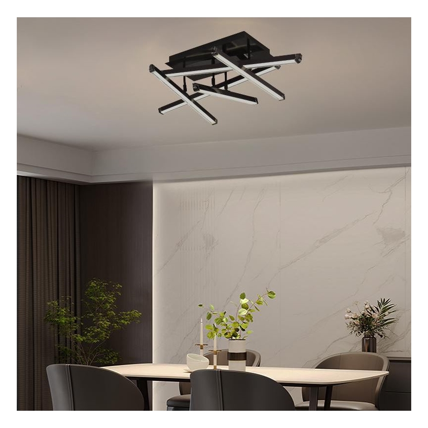 LED Prigušivi nadgradni luster LED/60W/230V 3000-6500K + Daljinski upravljač