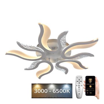 LED Prigušivi nadgradni luster LED/65W/230V 3000-6500K bela + Daljinski upravljač
