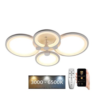 LED Prigušivi nadgradni luster LED/65W/230V 3000-6500K + Daljinski upravljač