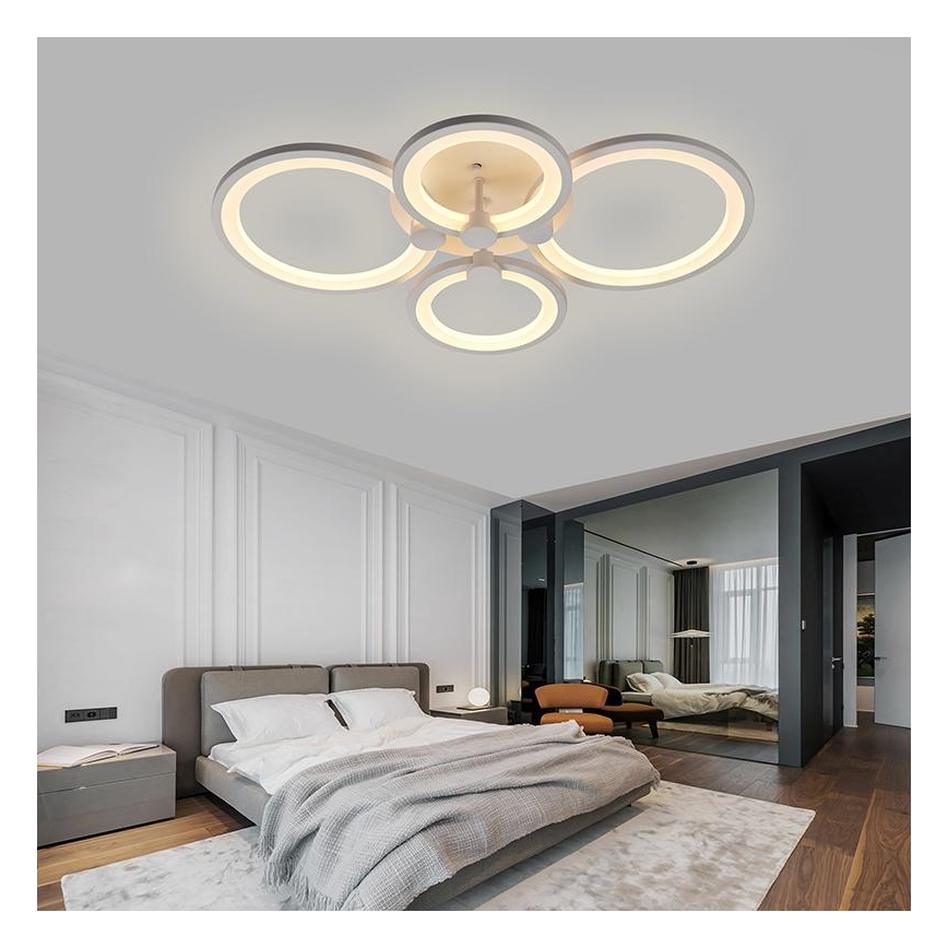 LED Prigušivi nadgradni luster LED/65W/230V 3000-6500K + daljinski upravljač