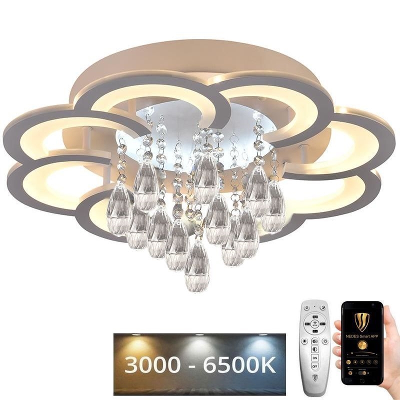 LED Prigušivi nadgradni luster LED/70W/230V 3000-6500K + Daljinski upravljač