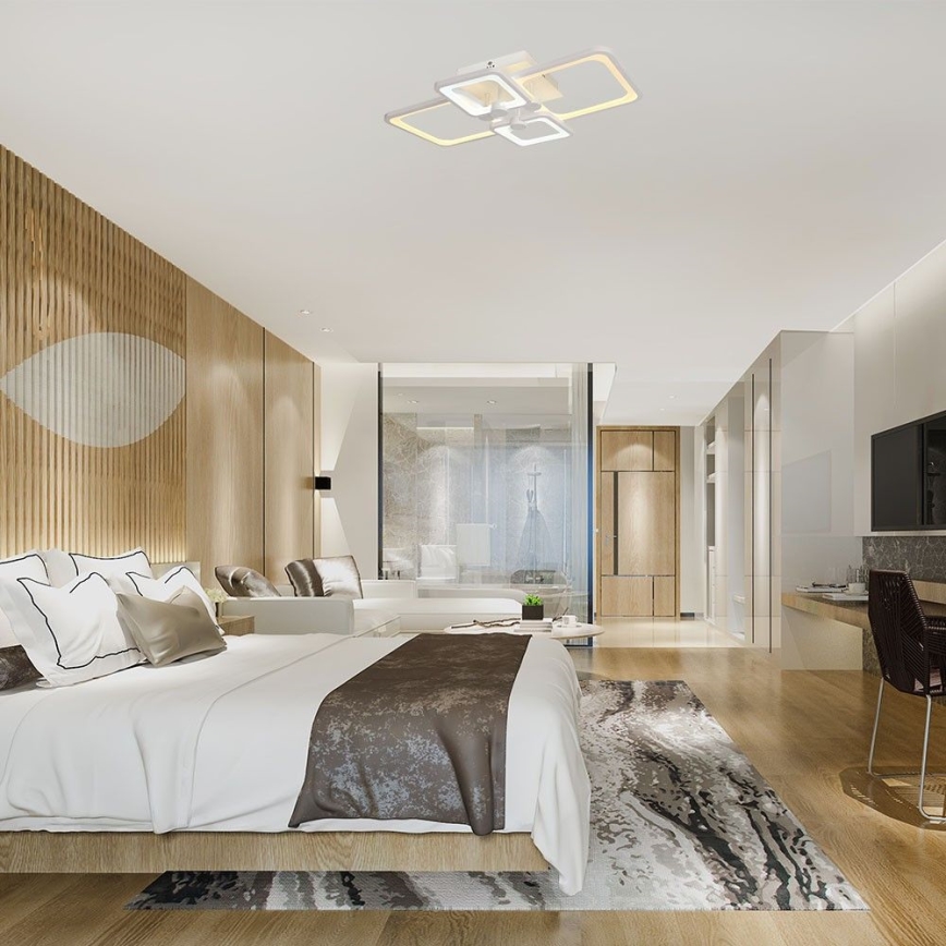LED Prigušivi nadgradni luster LED/70W/230V 3000-6500K + Daljinski upravljač