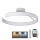 LED Prigušivi nadgradni luster LED/72W/230V 3000-6500K bela + Daljinski upravljač