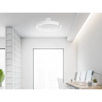 LED Prigušivi nadgradni luster LED/72W/230V 3000-6500K bela + Daljinski upravljač