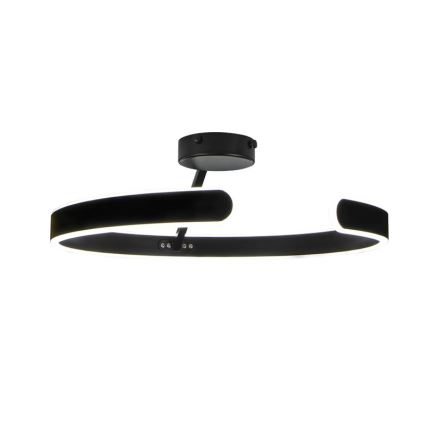 LED Prigušivi nadgradni luster LED/72W/230V 3000-6500K crno + Daljinski upravljač