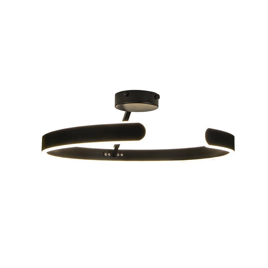 LED Prigušivi nadgradni luster LED/72W/230V 3000-6500K crno + Daljinski upravljač