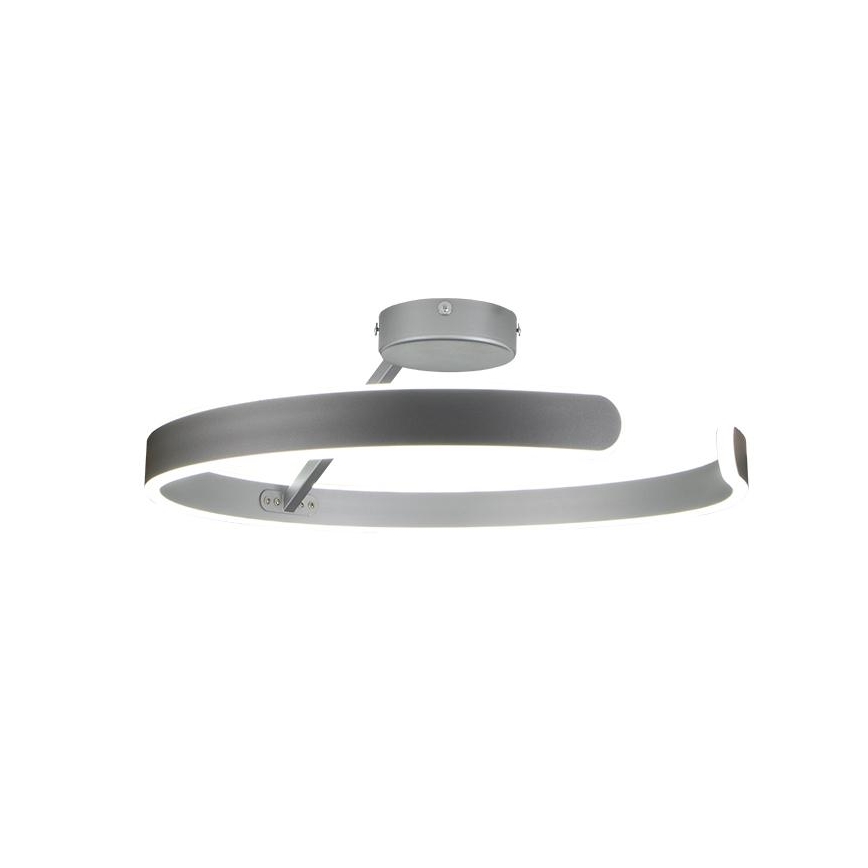 LED Prigušivi nadgradni luster LED/72W/230V 3000-6500K mat krom + Daljinski upravljač