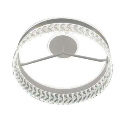 LED Prigušivi kristalni nadgradni luster LED/75W/230V 3000-6500K bela + Daljinski upravljač