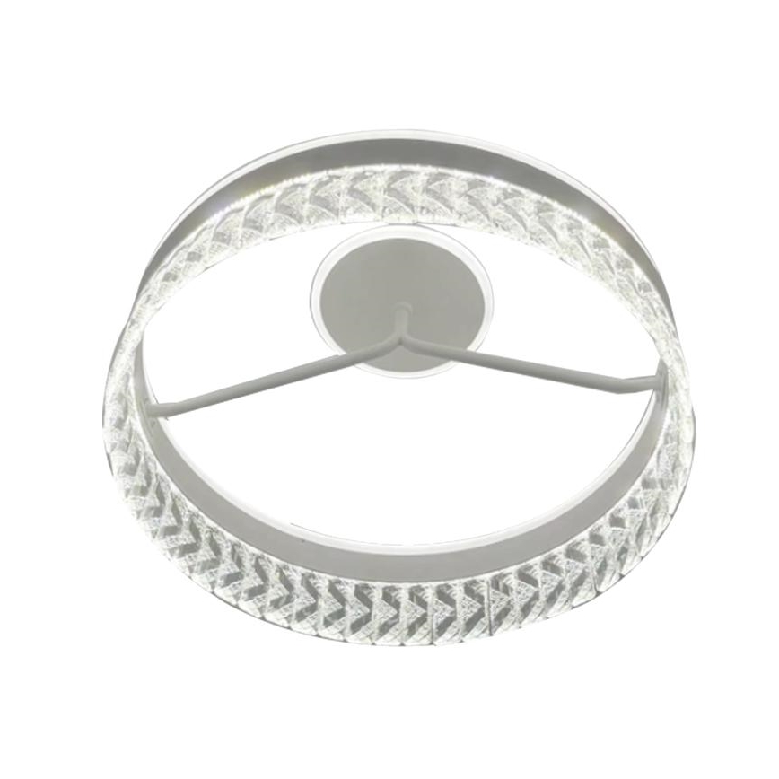 LED Prigušivi kristalni nadgradni luster LED/75W/230V 3000-6500K bela + Daljinski upravljač