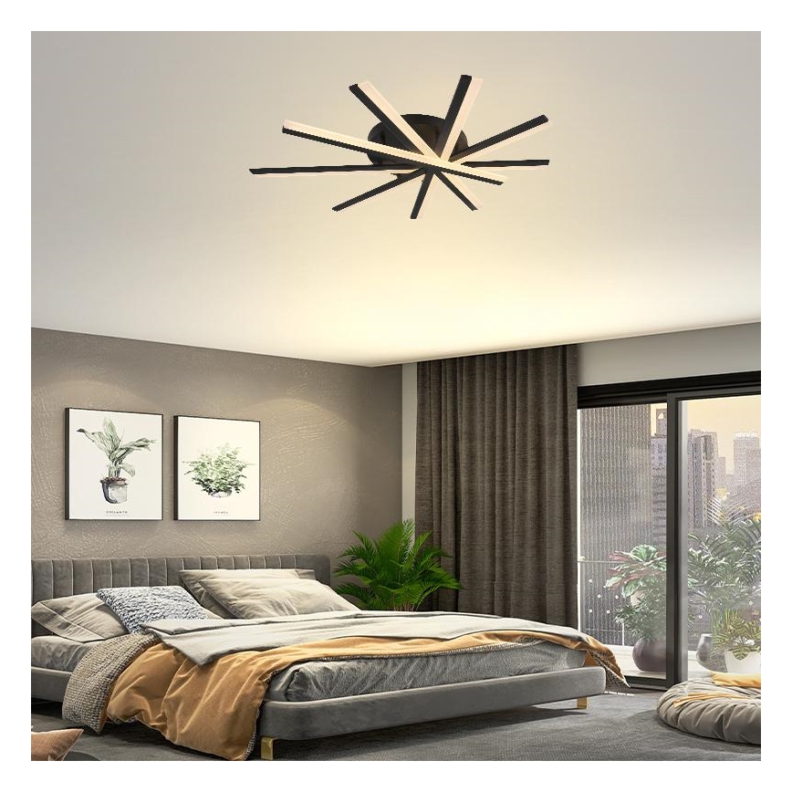 LED Prigušivi nadgradni luster LED/75W/230V 3000-6500K + Daljinski upravljač