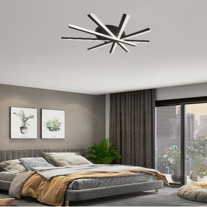 LED Prigušivi nadgradni luster LED/75W/230V 3000-6500K + Daljinski upravljač