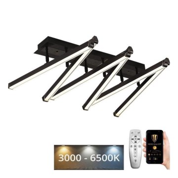 LED Prigušivi nadgradni luster LED/75W/230V 3000-6500K + Daljinski upravljač