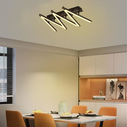 LED Prigušivi nadgradni luster LED/75W/230V 3000-6500K + Daljinski upravljač